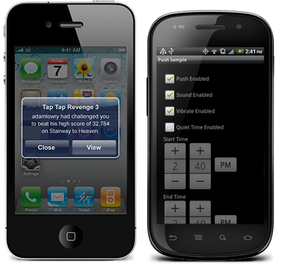 Urban Airship push notifications