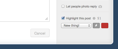tumblr post mis en avant highlighted post billet mis en avant