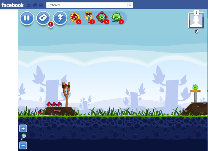 jeu Angry Birds sur Facebook