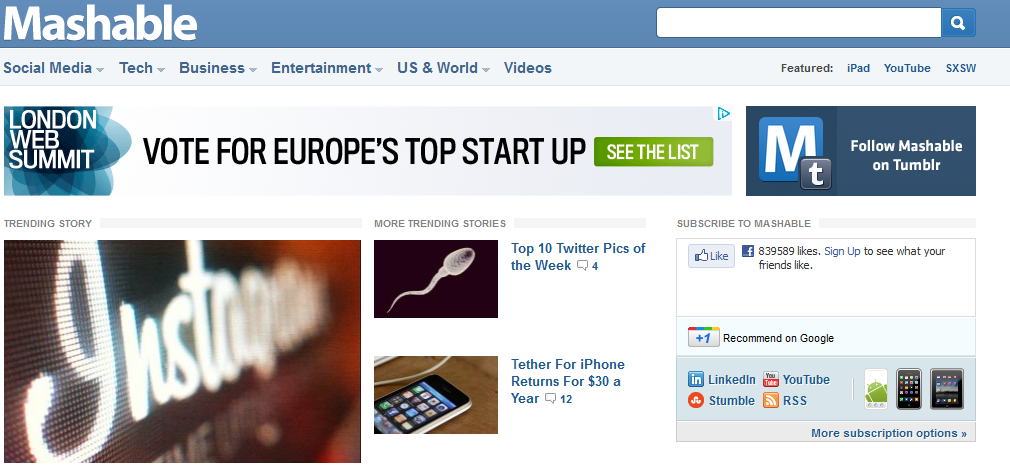 rumeur mashable racheté par CNN pour 200 Millions $