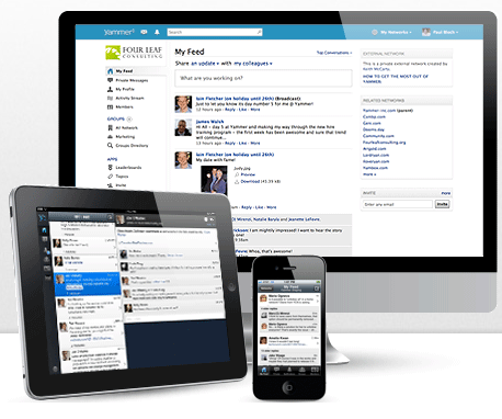 yammer reseau social d'entreprise corporate