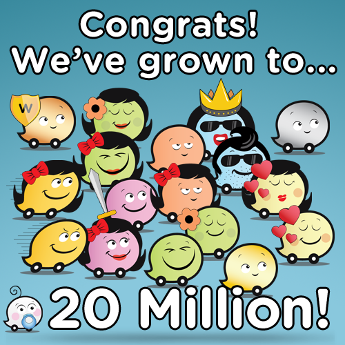 waze 20 millions