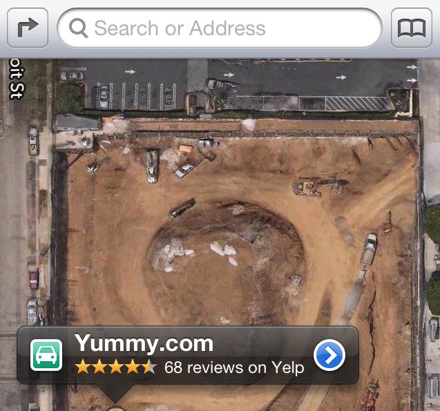Iphone 5 Maps sur iOS 6 Erreur un