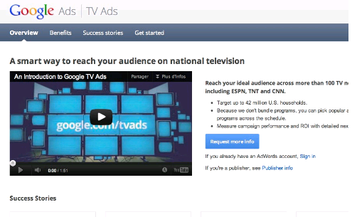 google tv ads c'est fini