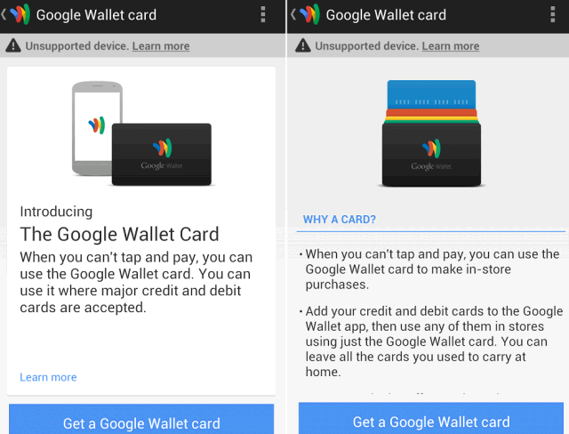 Carte Google Wallet