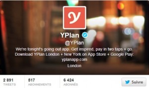 Ecommerce sur Twitter Yplan