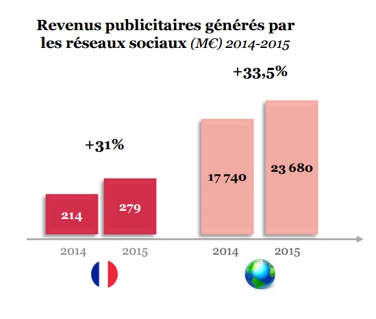 Etude SRI 2015 progression de la publicite sur le social media