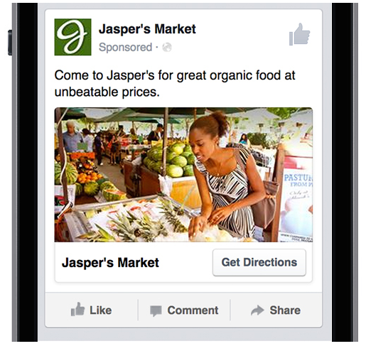 Facebook local awareness ads annonces géolocalisées