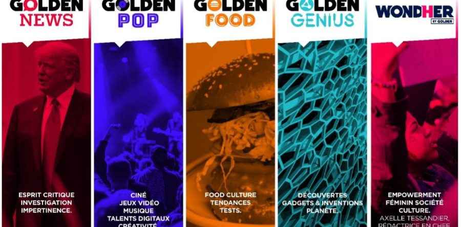 Golden Network (Groupe M6) lance 5 nouvelles marques média