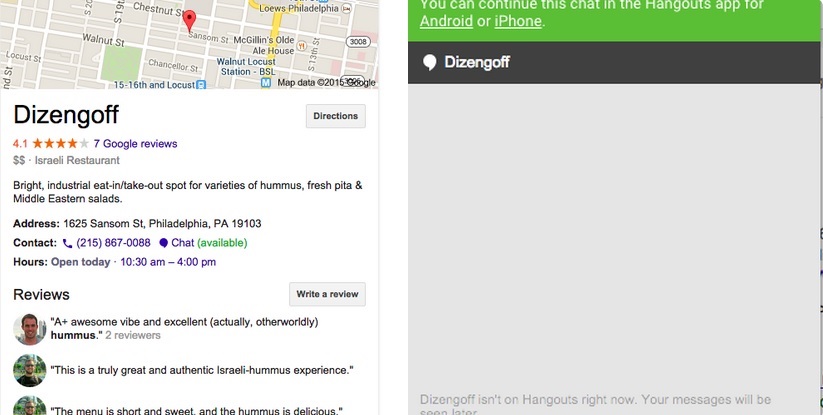 Google introduit le chat avec les commerces locaux dans ses résultats de recherche