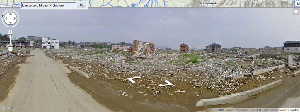 Google maps fukushima ishinomaki street view apres