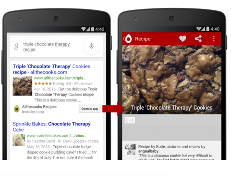Google teste la recherche In Apps