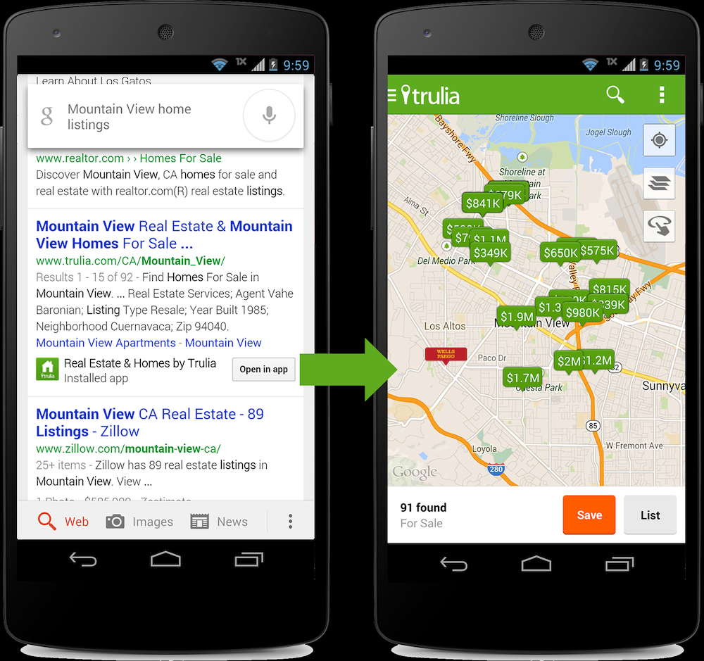 Google teste la recherche in Apps image 1
