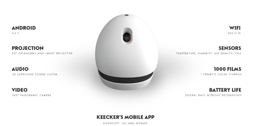 Keecker, le robot Français de Pierre Lebeau (ex Google) dévoilé au CES de Las Vegas