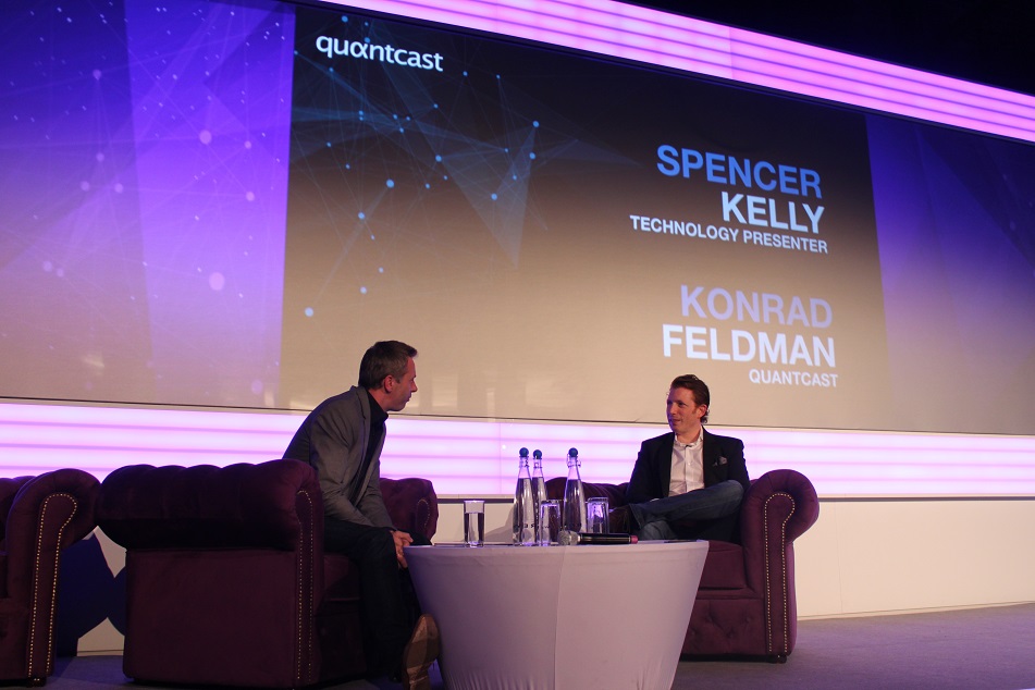 Konrad Feldman CEO de quantcast sur scène à Supernova Europe
