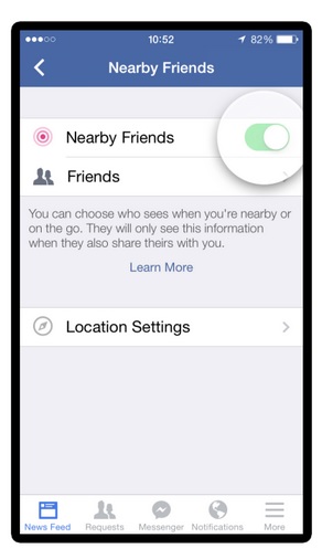 Localiser ses amis sur Facebook facebook lance friends nearby image 3
