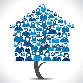 Tree of home of people