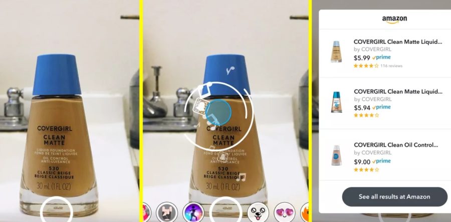 Snapazon : Snap lance le shopping visuel avec Amazon