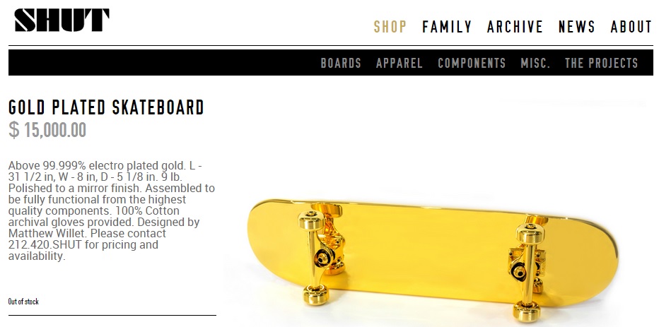 Tendances 2015 consommation post démographique le skate board en or de shut