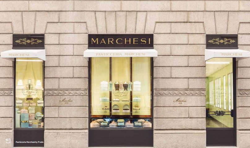 Tendances JWT 2016 declinaison culinaire par les grandes marques de coutures patisserie Marchesi par Prada