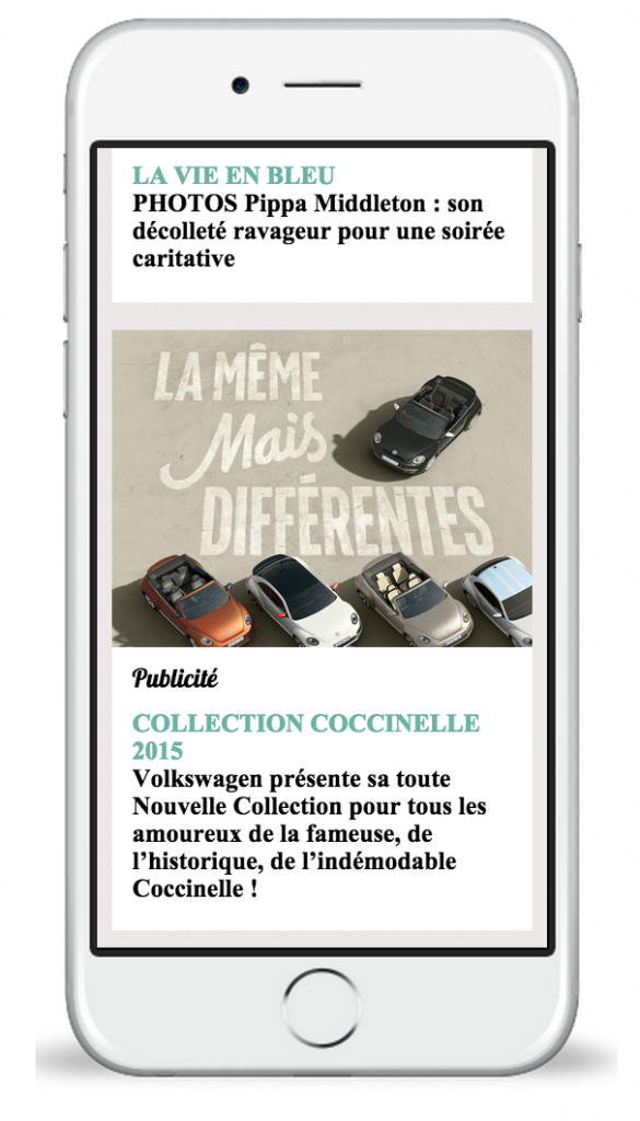 Campagne mobile Volkswagen - Voici