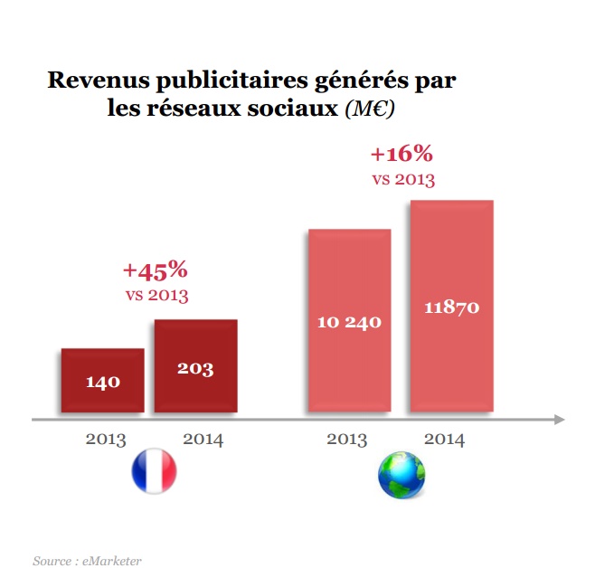 baramoetre sri udecam pwc marché de la publicité en france 206 millions d'euros pour la publicité social media en 2014