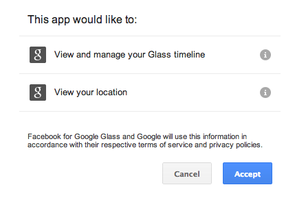 controle de l'utiliisation des google glass par des applications tierces