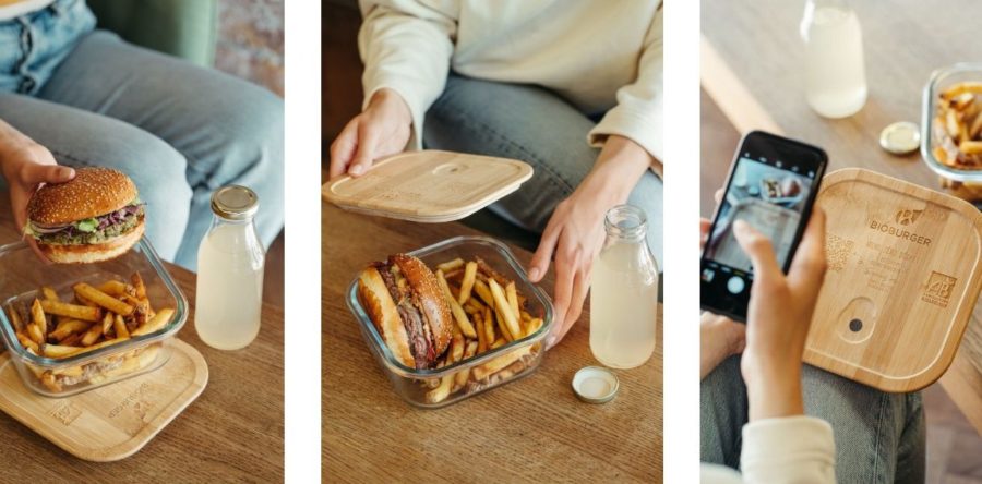 Uber Eats et Bioburger testent un système de consigne à Paris