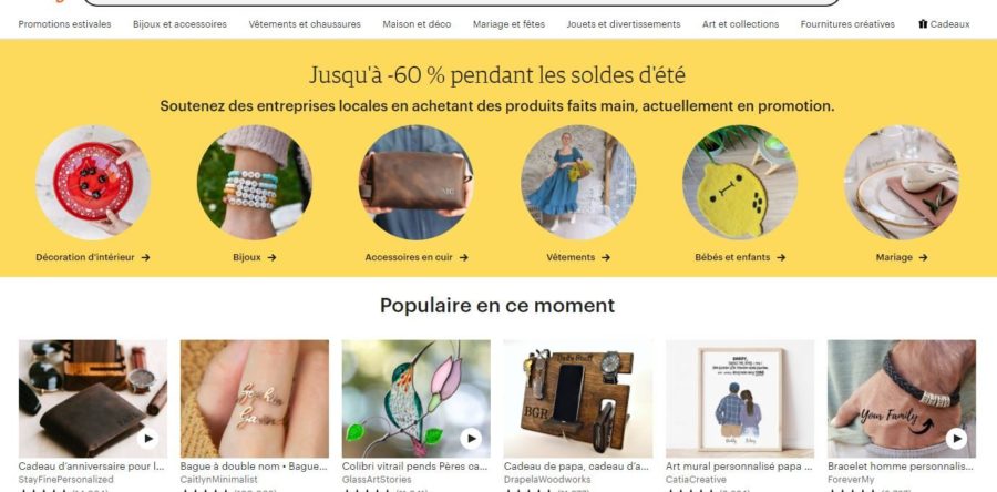 Etsy, du fait main au seconde main