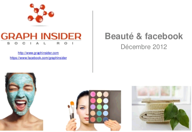 etude graph insider beaute facebook decembre 2012