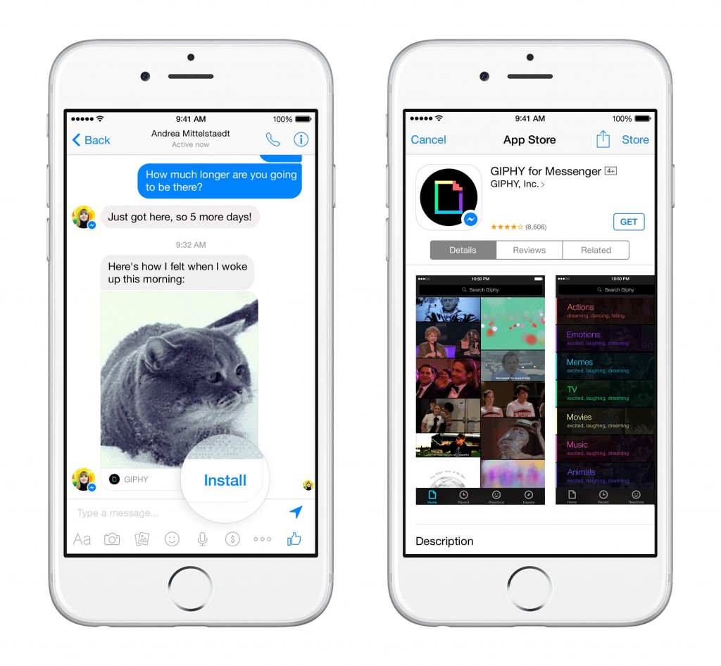 facebook messenger se transforme en plateforme des Apps échangeables qui s ouvrent directement dans ma messagerie de l utilisateur