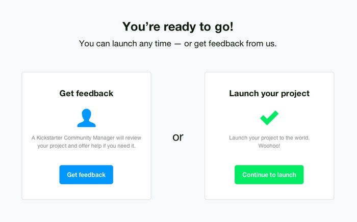 kickstarter comprendre launch now