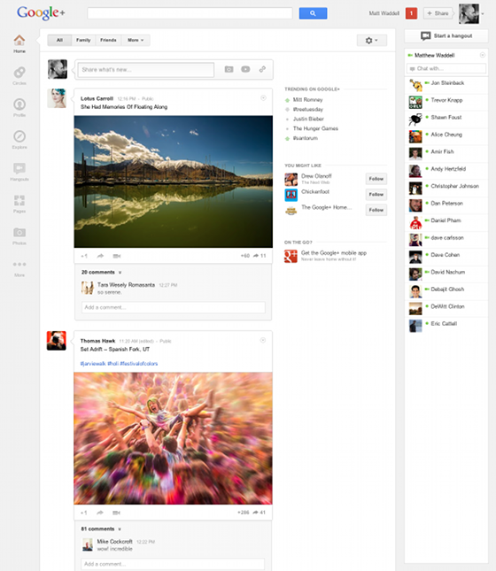 le nouveau Google plus