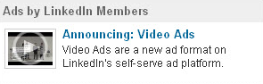 linkedin annonce les publicites videos