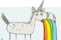 Bulle éclatée : la licorne a un malaise