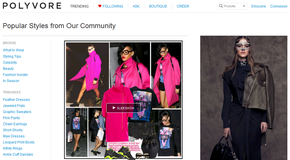 medias sociaux polyvore le reseau social de la mode va t-il croquer pinterest