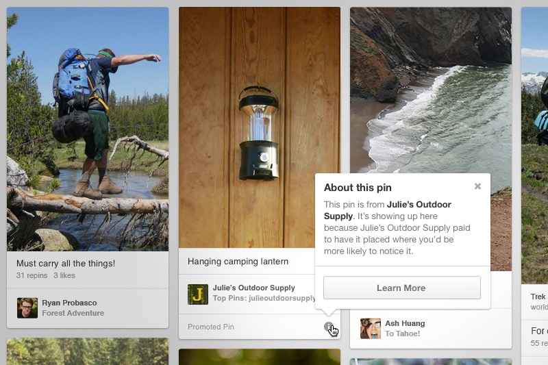Pinterest : premiers revenus en 2014 ?