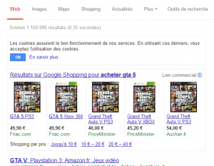 recherche gogle publicite visuelle