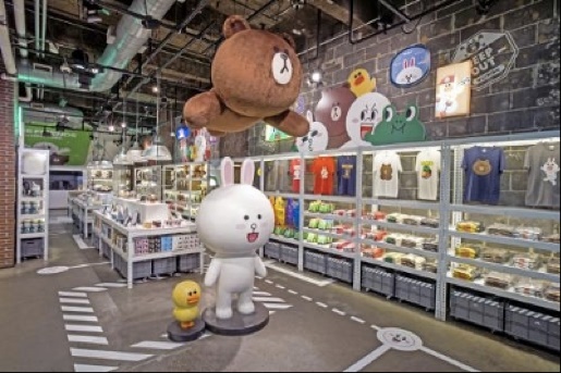 stickers brown et bunny chez Line