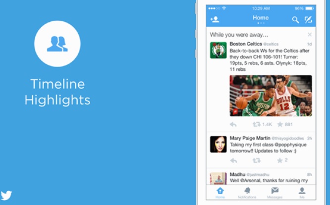 twitter nouvelle timeline