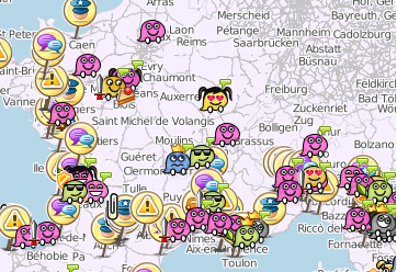 waze carte de france